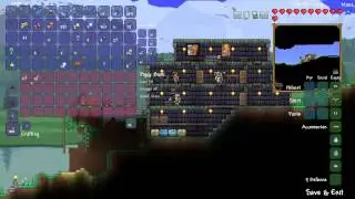 Let's Play Terraria [S6 Part 6] - Sapphire Staff and Gold Pickaxe
