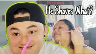 MY HUSBAND SHAVES MY FACE FT. MORNING MARTINEZ