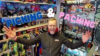 Retro Toyshop Picking & Packing Online Orders #toyshop #80stoys #Childhood #nostalgia #80s #90s #toy