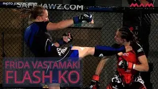 Frida Vastamäki talks flash knockout at IMMAF European Championships