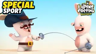 1 MINUTE 1 SPORT | ESCRIME & CANOË KAYAK | SPECIAL SPORT | Les Lapins Crétins Invasion 🐰
