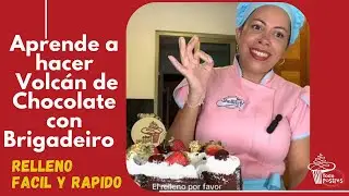 Receta de Volcán de Chocolate con Brigadeiro