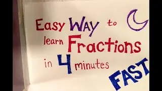 Easy Way to Learn Fractions in 4 Minutes Fast YO YO YO Miss Ways Pen Pals