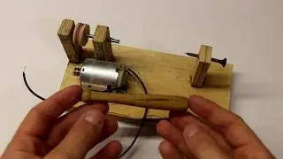 Как сделать мини токарный станок по дереву?!?!?