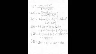 Logarithmic Differentiation Examples