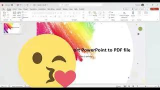How to export PowerPoint file to pdf file #toturial #shortvideos #ms365 #mspowerpoint