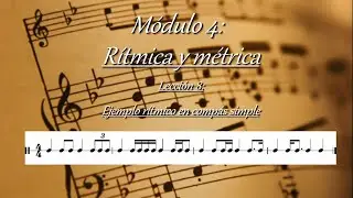 4.8 - Rítmica y métrica: Ejemplo rítmico en compás simple