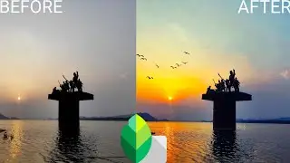 Snapseed Edit - Advance tricks of Landscape Sunset View | Snapseed + Picsart edit by BKsTread