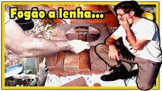 🫕FOGÃO de LENHA🔥 ARTESANAL na NOSSA BASE, EU CONSTRUINDO #1