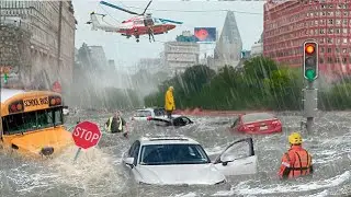 Canada Today! Flooding washes away cars and roads in Mississauga and Toronto, Ontario