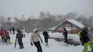 Гірськолижний курорт Катерина, Поляна. Подивіться який великий сніг в Закарпатті!