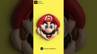 How I converted 2D Mario into 3D in Adobe Illustrator 