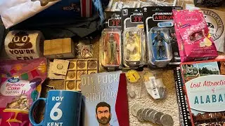 Unintentional ASMR: My 2024 Birthday Haul - books, stamps, collectibles!!!!