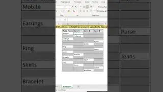 How to Shift all Items from multiple column to single column using Go to Special & Ctrl -