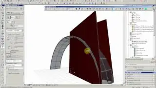 Полусфера из навесной стены в ArchiCAD