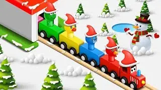 Learn Colors and Animal Sounds with Preschool Toy Train - Educational Videos