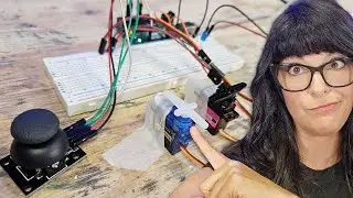 Control 2 Servos with a Joystick and Arduino: Wiring + Code