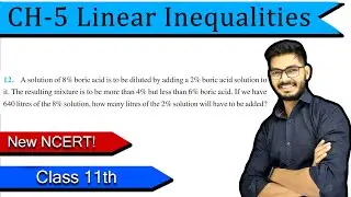 Question 12 of Miscellaneous of Chapter 5 Linear Inequalities Class 11 || New NCERT || Rajeev sir