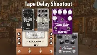 Tape Delay Shootout - Dunlop v Catalinbread v Wampler v Strymon v T Rex