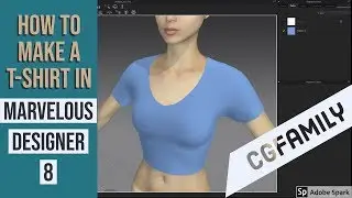 Making a T - Shirt in Marvelous Designer 8 - CGFamily