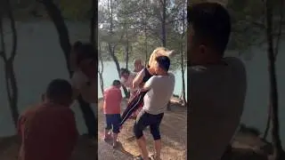 A fight broke out at the picnic 