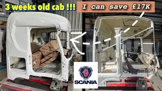 3 weeks old SCANIA cab !!! . I just saved £17K by fixing it !!!