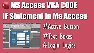 How to use IF Statement In MS ACCESS VBA CODE