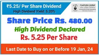 Coal India share latest news | Coal India share news | Coal India dividend 2024 | dividend stocks