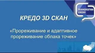 4. КРЕДО 3D СКАН - Прореживание облака точек