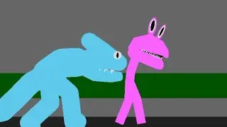 Cyan vs Pink RP (Rainbow Friends)