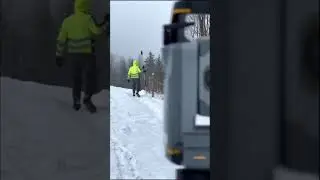 Surveying in the snow | Austrian Alps | Trimble Total Station