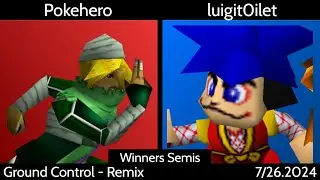 [SSB64] Ground Control (Remix Singles) - Pokehero (Sheik) vs. luigit0ilet (Goemon) Winners Semis