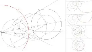 How to draw the Mid-Circle of two given Inverse Circles (Inversive Geometry)