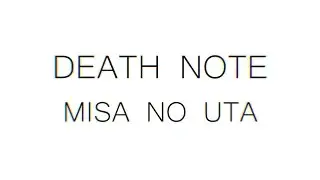 Death Note - Misa no Uta [Piano Cover]
