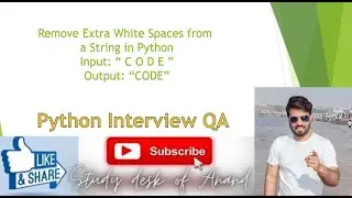 Remove Extra White Spaces from a String in Python