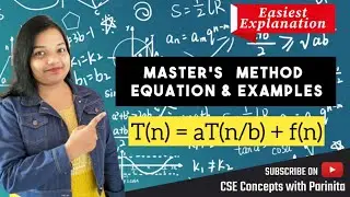 Master's Theorem Examples in Hindi | Recurrence Relation [ T(n)= aT(n/b) + n ] DAA | Algorithms