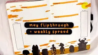 May Plan With Me | Weekly Spread + Flipthrough #Undertale