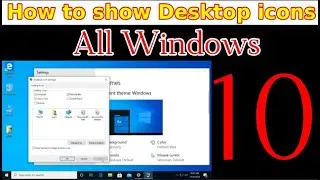 How to show window desktop icons