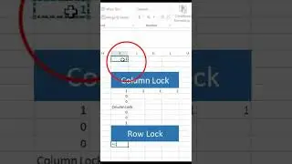 Row lock and column lock in excel | Application of Relative and absolute reference   #exceltricks
