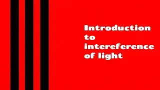 What is interference of light?