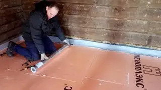 Теплый пол по грунту своими руками.  Часть 2 Песок и пеноплекс