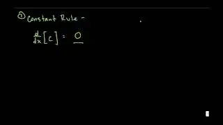Basic Derivative Rules