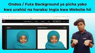 Jinsi ya kuondoa / Futa Background ya picha yako kwa urahisi na haraka😊