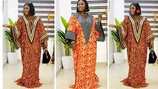 How to cut and sew stylish V neck bubu with Aso oke