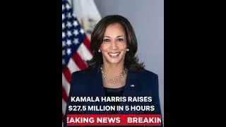Vice President Kamala Harris has raised $60 MILLION for her new presidential campaign