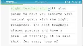 71 WORDS PER MINUTE IN FIRST ATTEMPT? A SURPRISING RESULT