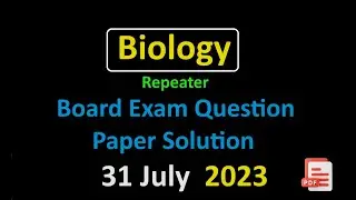 Biology 2023 HSC Repeater Board Exam Question Paper Solution | Complete Solution Maharashtra Board