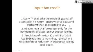 HOW TO TAKEINPUT TAX CREDIT UNDER GST ACT IN HINDI(GOODS AND SERVICE TAX AC)