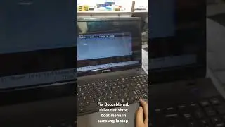 Fix Bootable usb drive not show boot menu in samsung laptop #domucomputerupgrade #computer