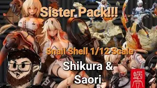 Dommy Gacha Sisters Pack!!! - Snail Shell Sand House 1/12 scale Shikura & Saori Review